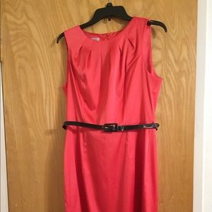 Orange sleeveless dress